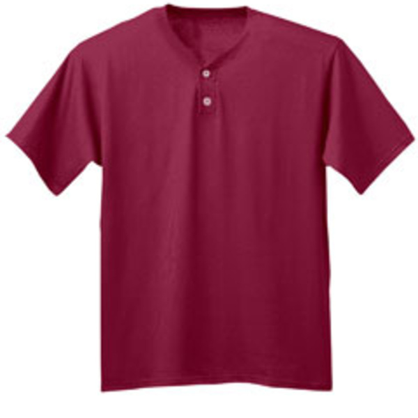 Youth Tek 2-Button Henley Jersey Thumbnail