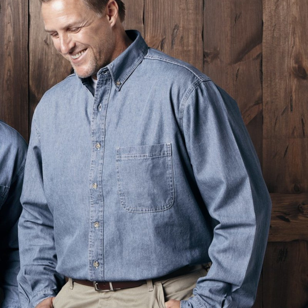 Men's Tall Denim Shirt Thumbnail