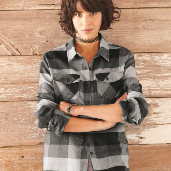 Women's Yarn-Dyed Flannel Shirt Thumbnail