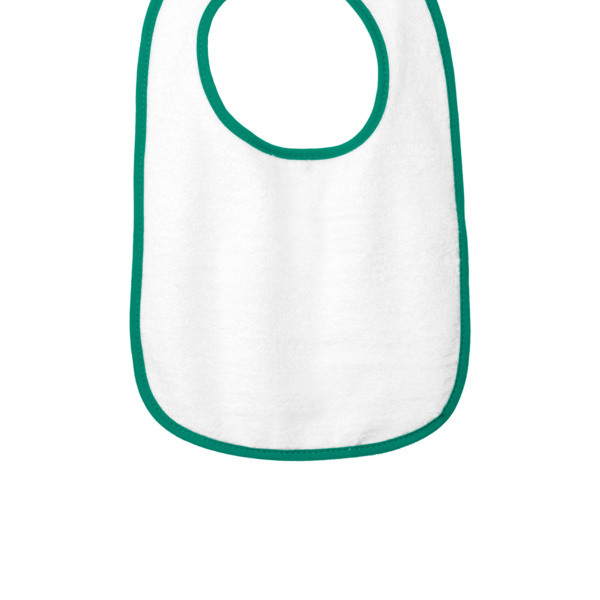 Infant Contrast Trim Terry Bib Thumbnail