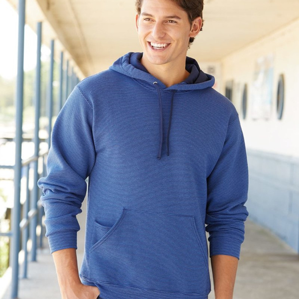 Sofspun® Microstripe Hooded Sweatshirt Thumbnail