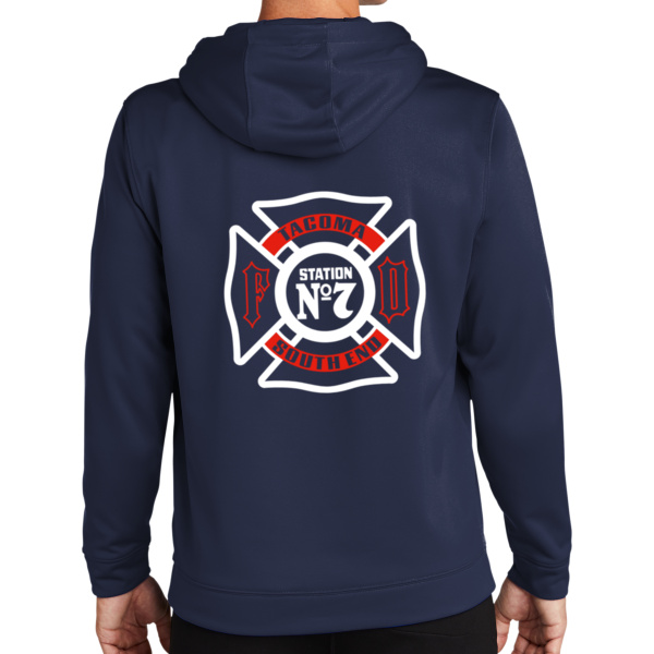 TFD Station 7 Retro - Sport Wick ® Fleece Hooded Pullover Thumbnail