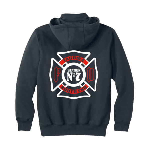 TFD Station 7 Retro - Carhartt Rain Defender ® Paxton Heavyweight Hooded Zip Mock Sweatshirt Thumbnail